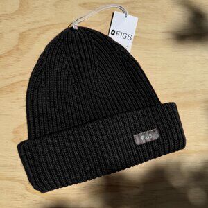 New, FIGS Oversize Beanie Black